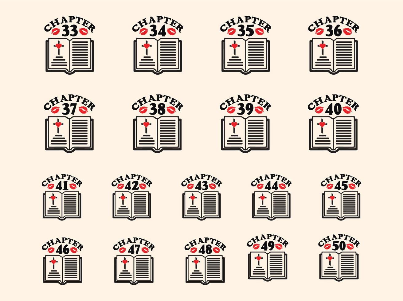 Chapter  t-shirt design bundle vector