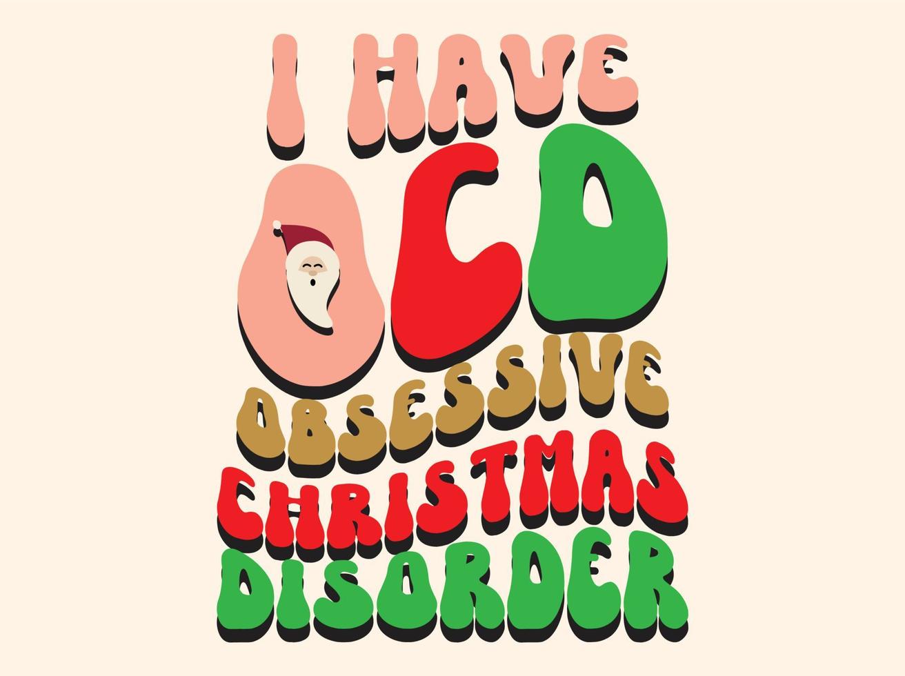 Retro christmas t-shirt design vector