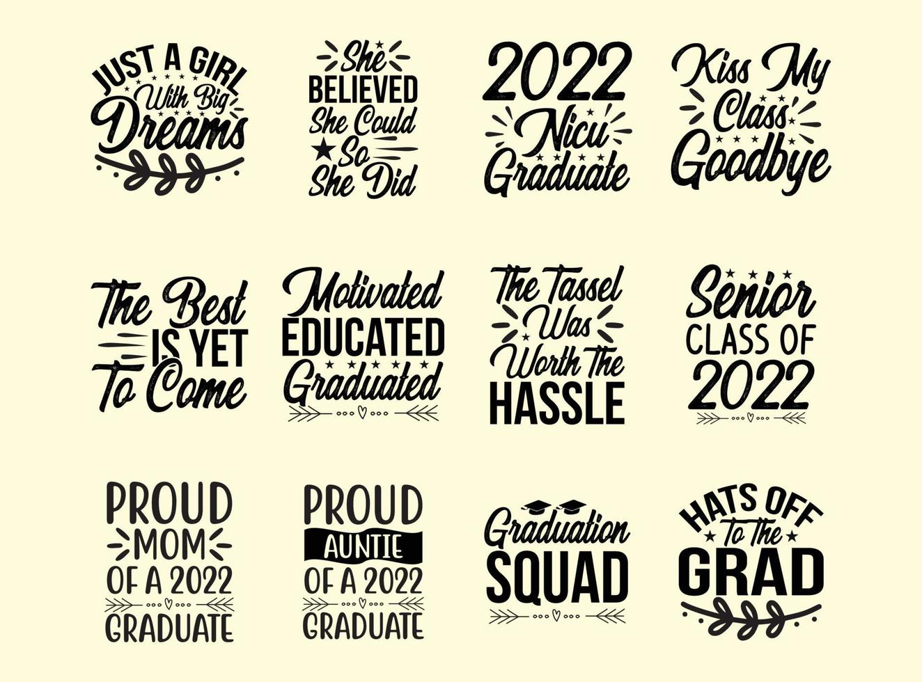 Graduation  typography t shirt design bundle vector