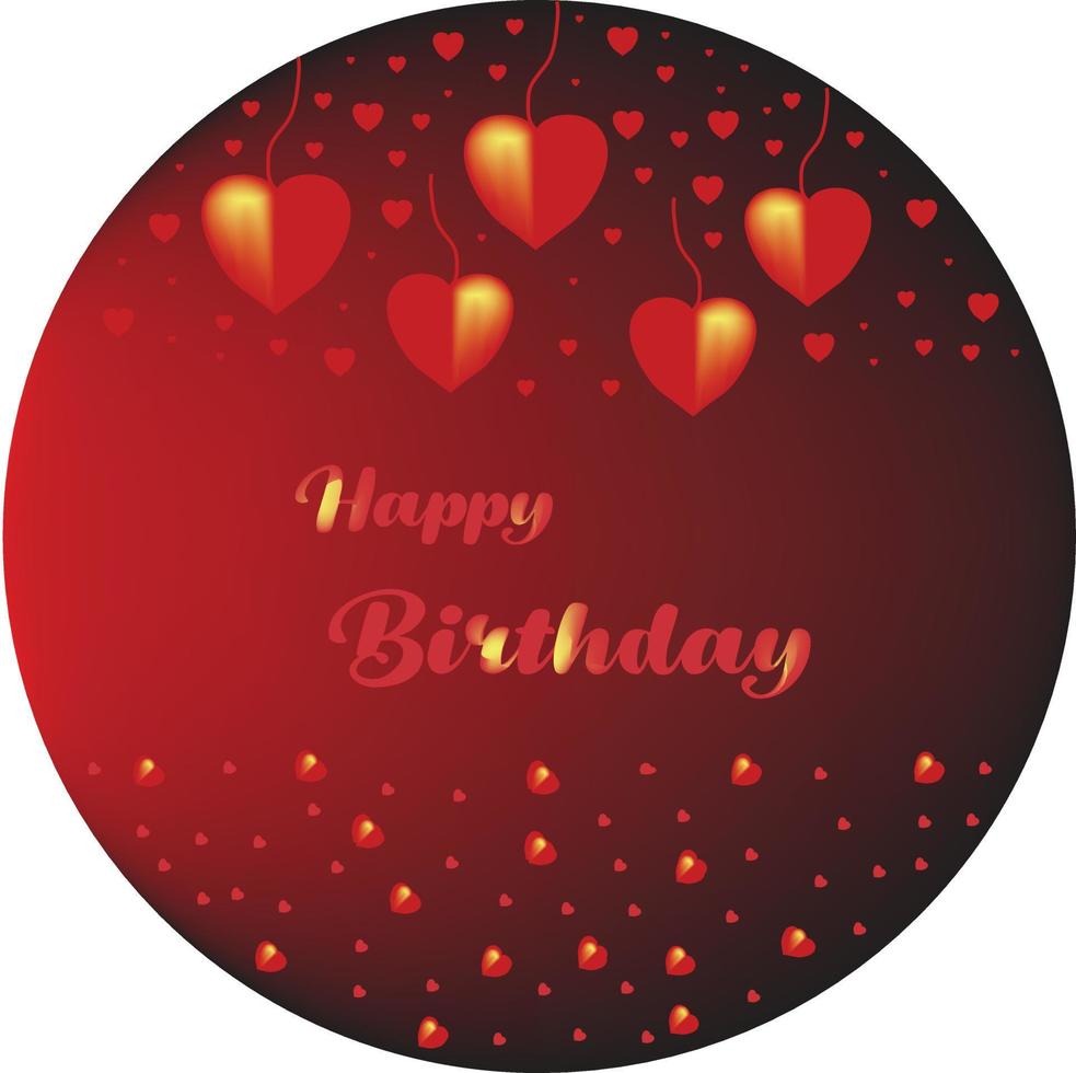 Birthday Background Design Round vector