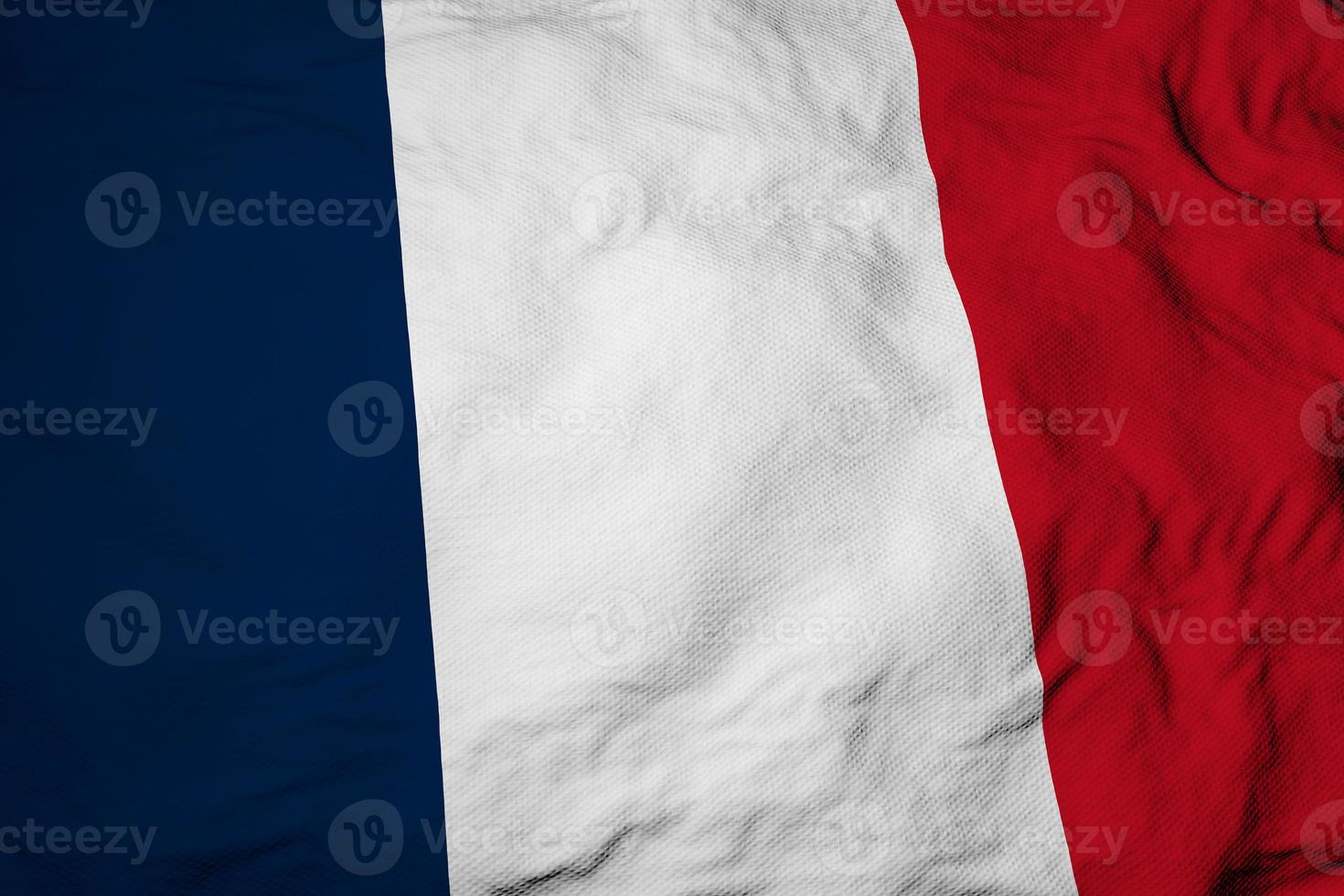 French flag in 3D rendering photo