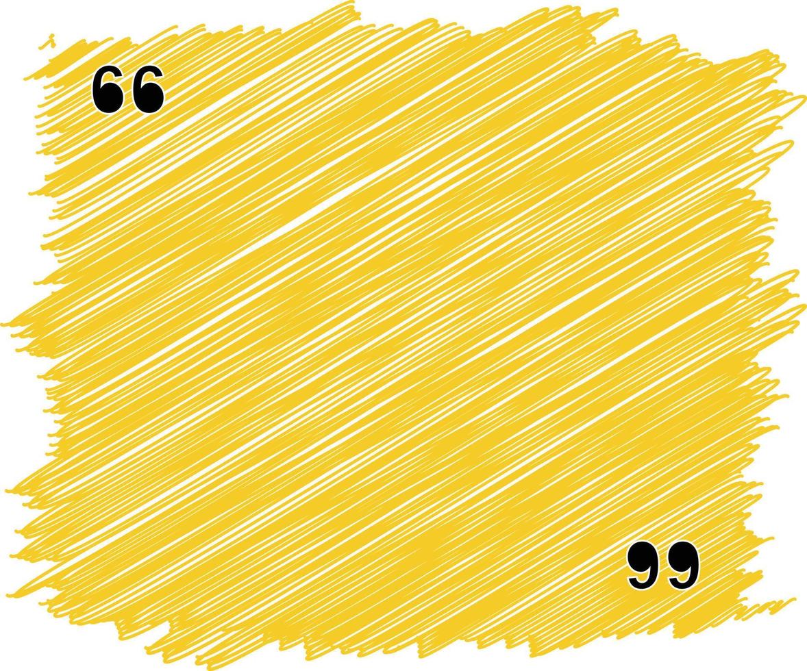 cuadro de diálogo amarillo y negro vector de pincel pintado