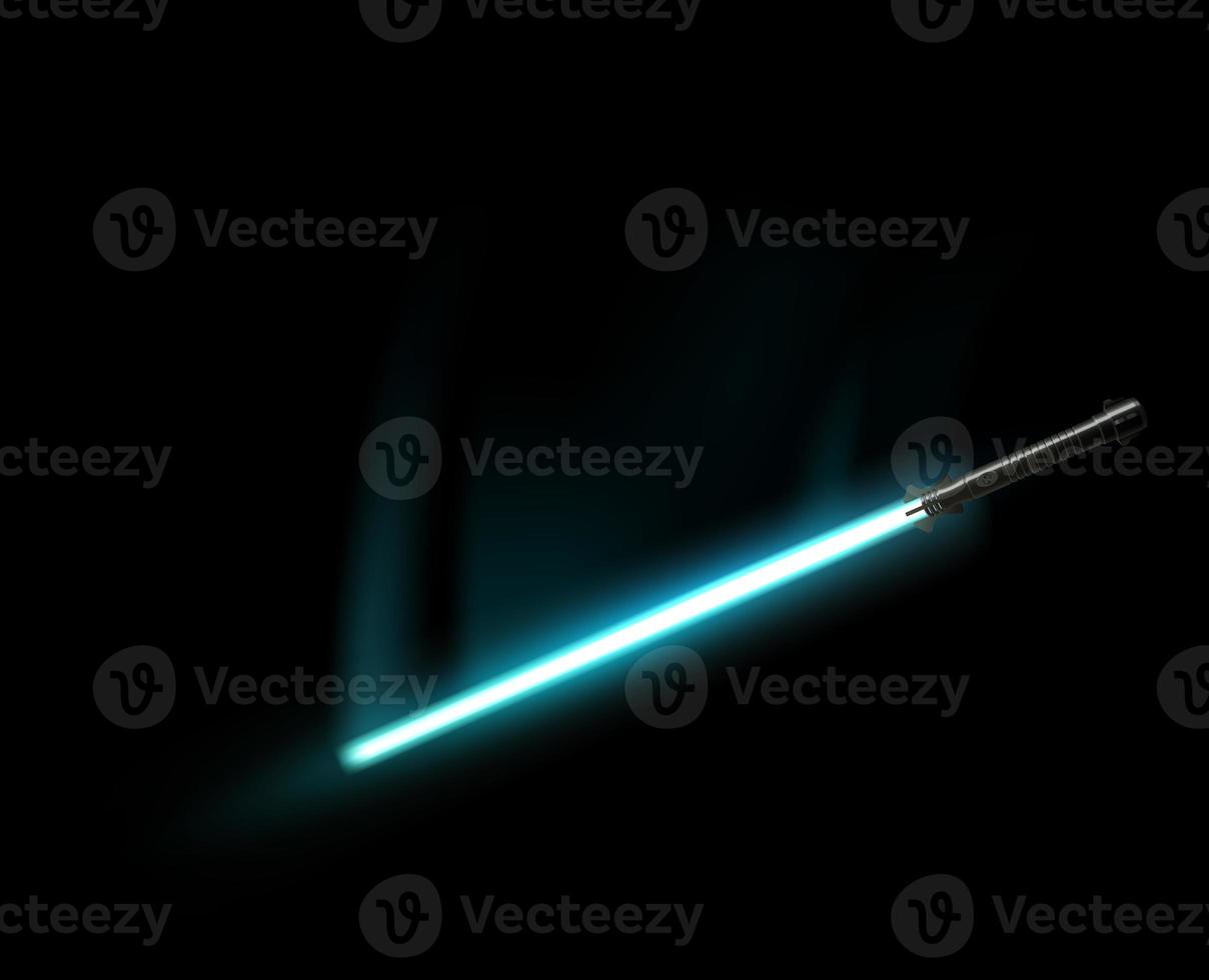 A futuristic sword with a light blade. photo