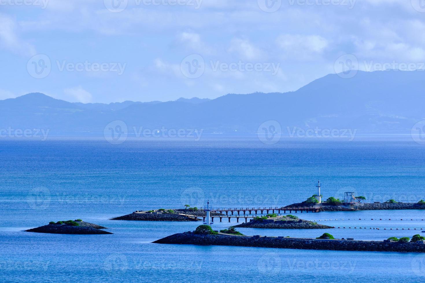 Lighthouses on islands in Okinawa photo