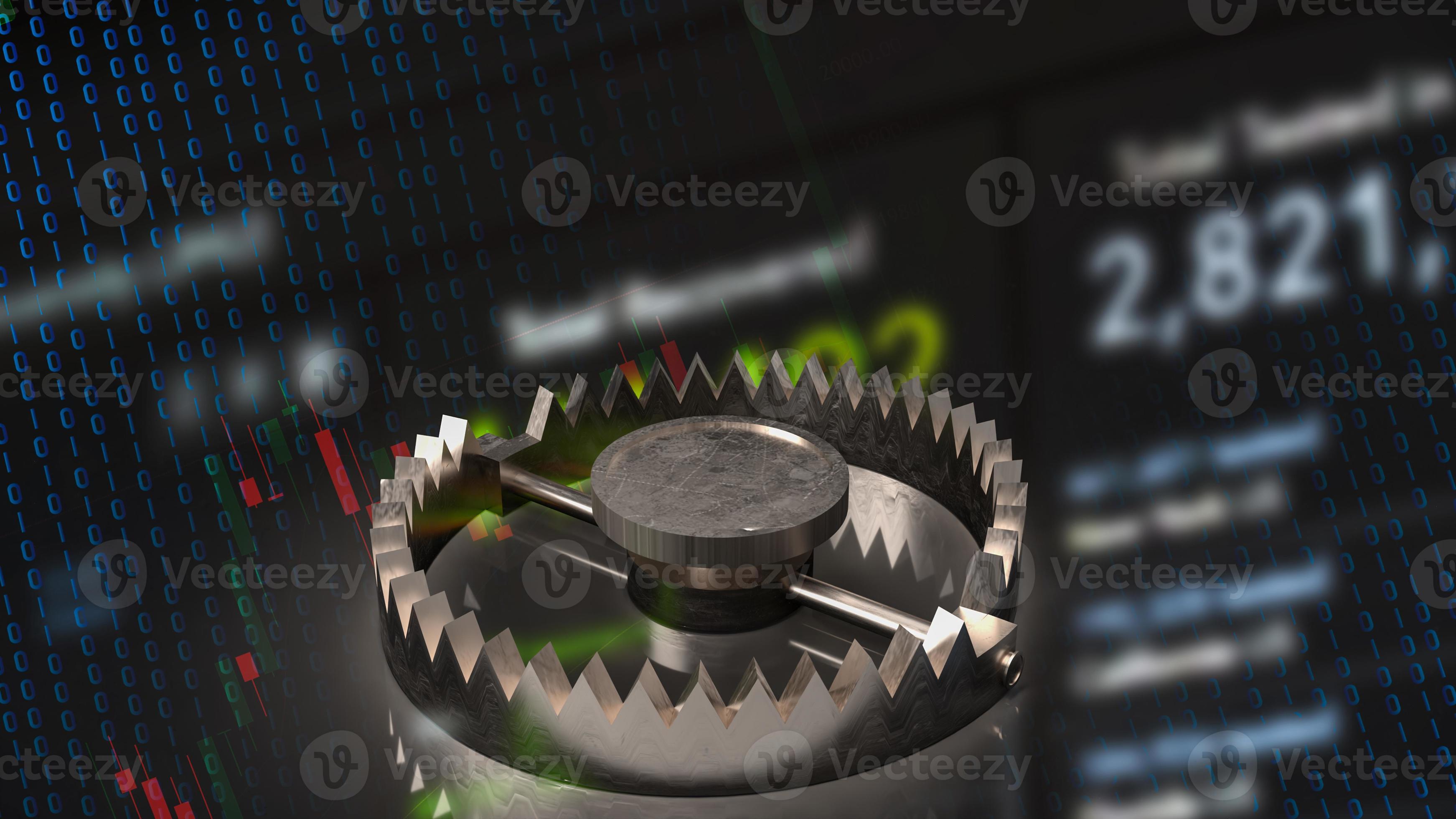 The bear trap on business background 3d rendering 11557452 Stock Photo