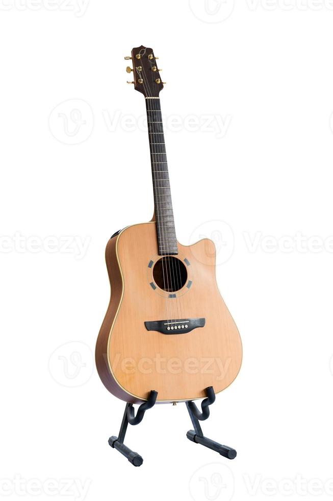 Acoustic guitar on white background 11557992 Stock Photo at Vecteezy