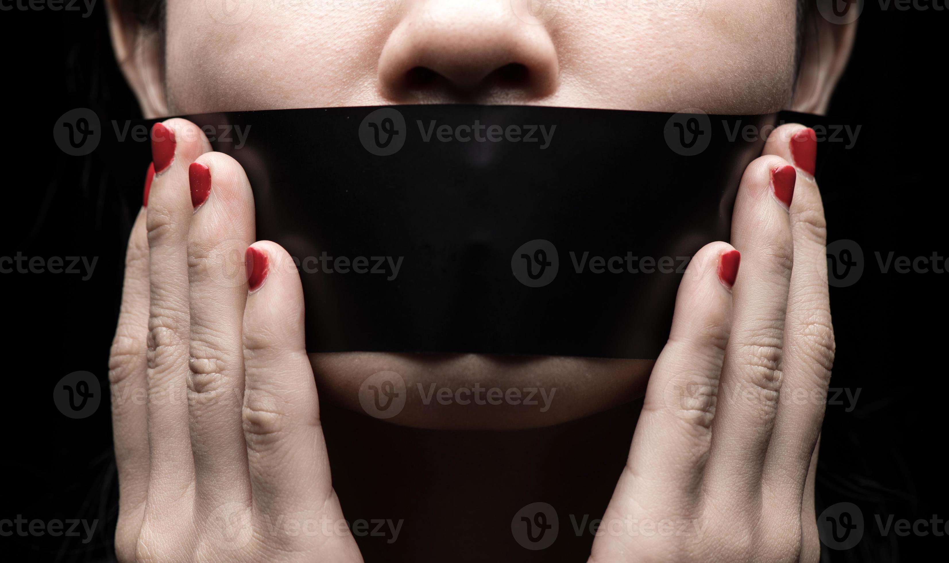 Concept on the topic of freedom of speech, censorship, freedom of press