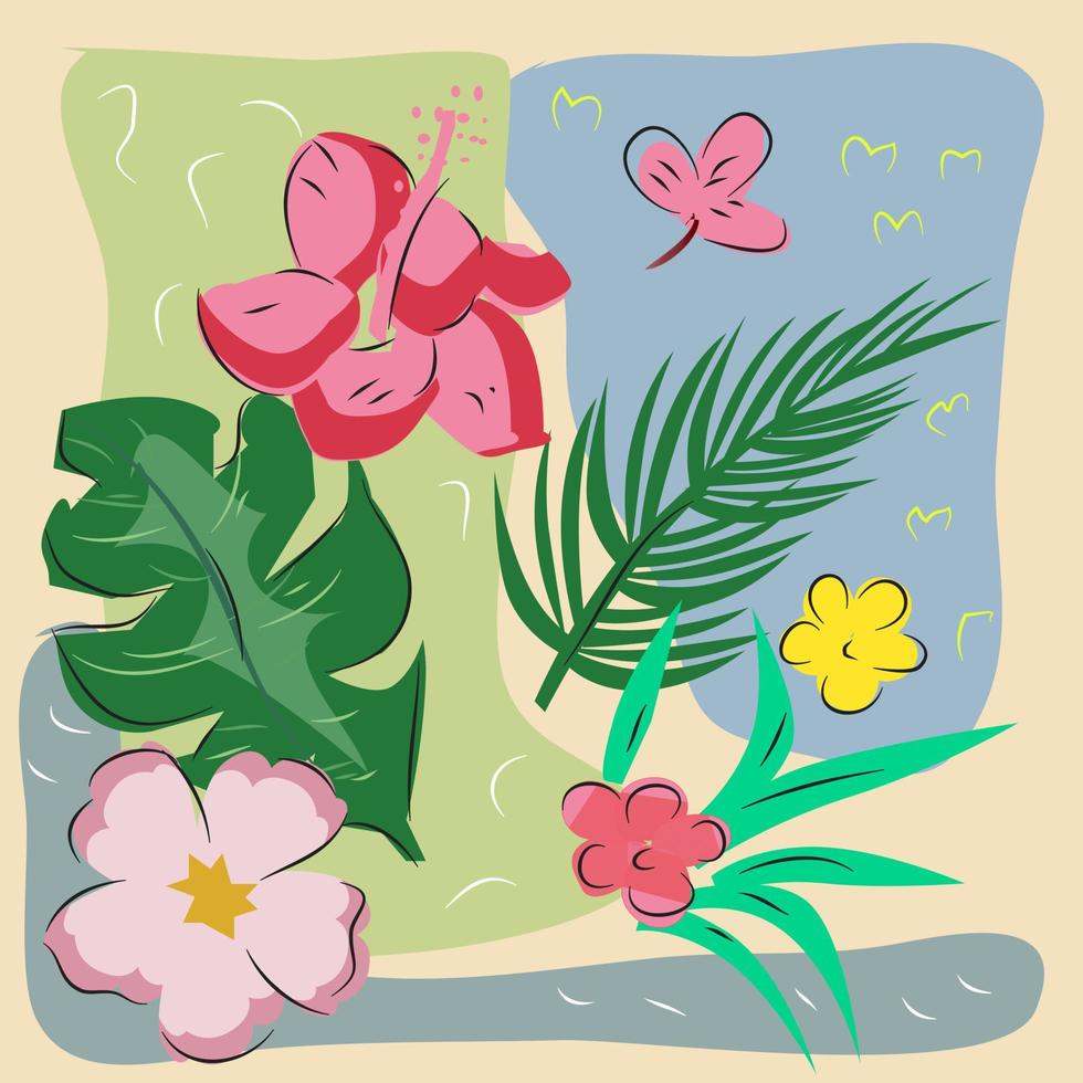 fondo floral vector