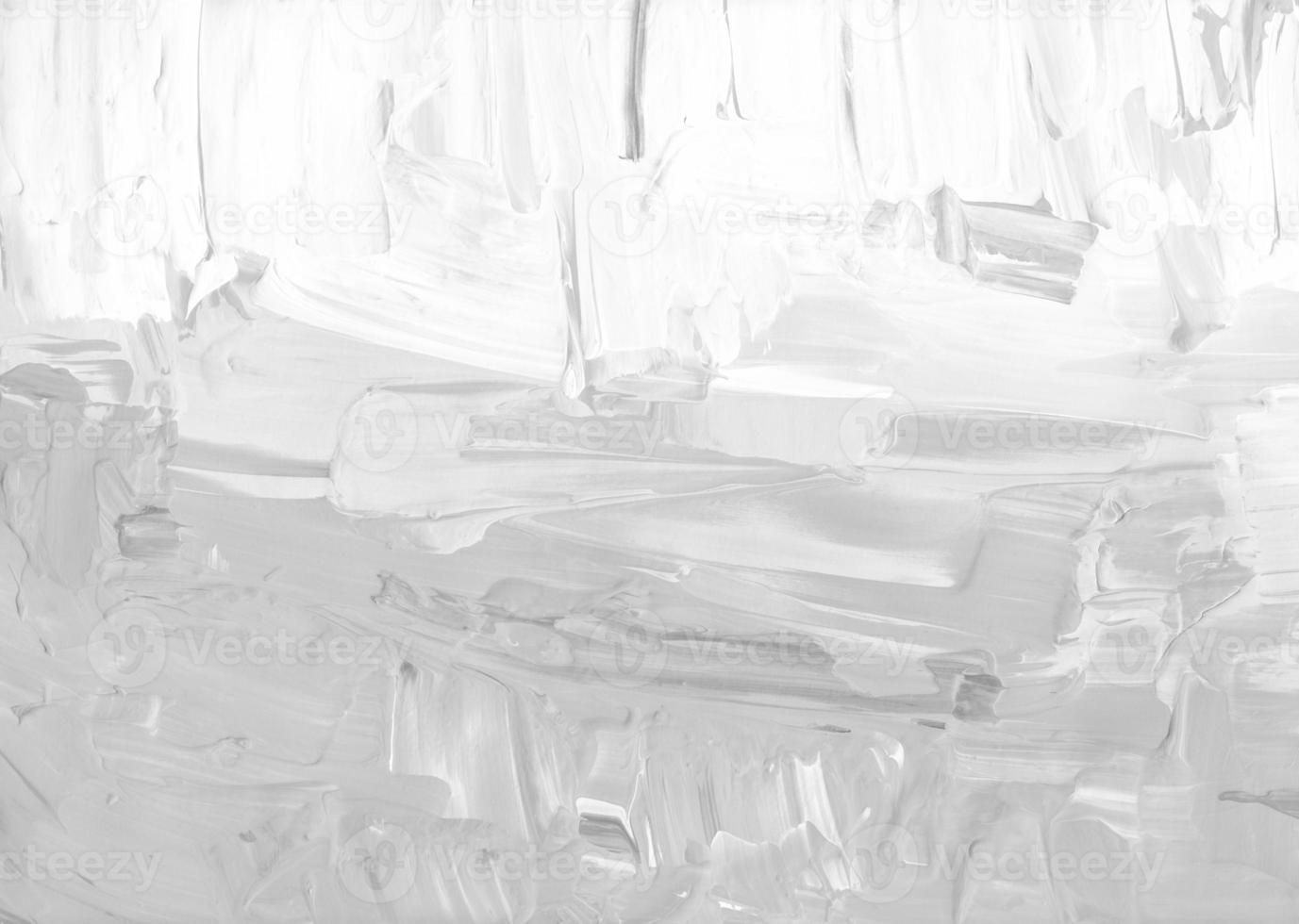 Abstract white and light gray textured background. Monochrome overlay. Gray and white backdrop. Minimalist painting. Brush strokes on paper. Palette knife art photo