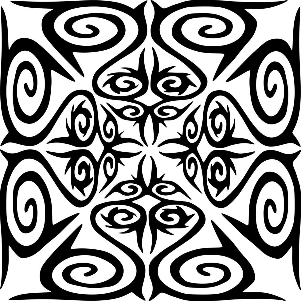 Batik pattern design vector