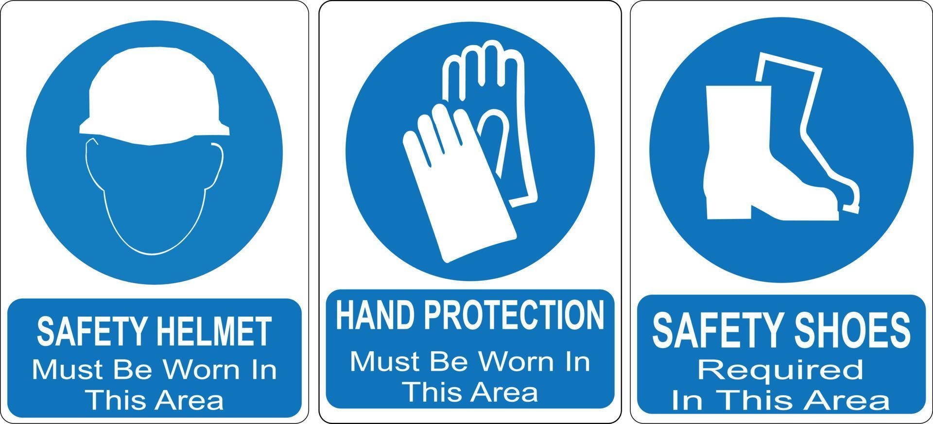 Personal protective equipment sign 11558581 Vector Art at Vecteezy