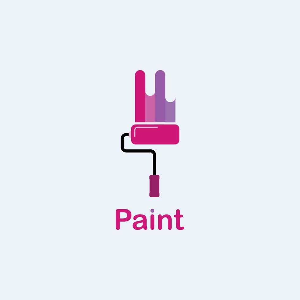 Painting logo design themes template vector illustration icon