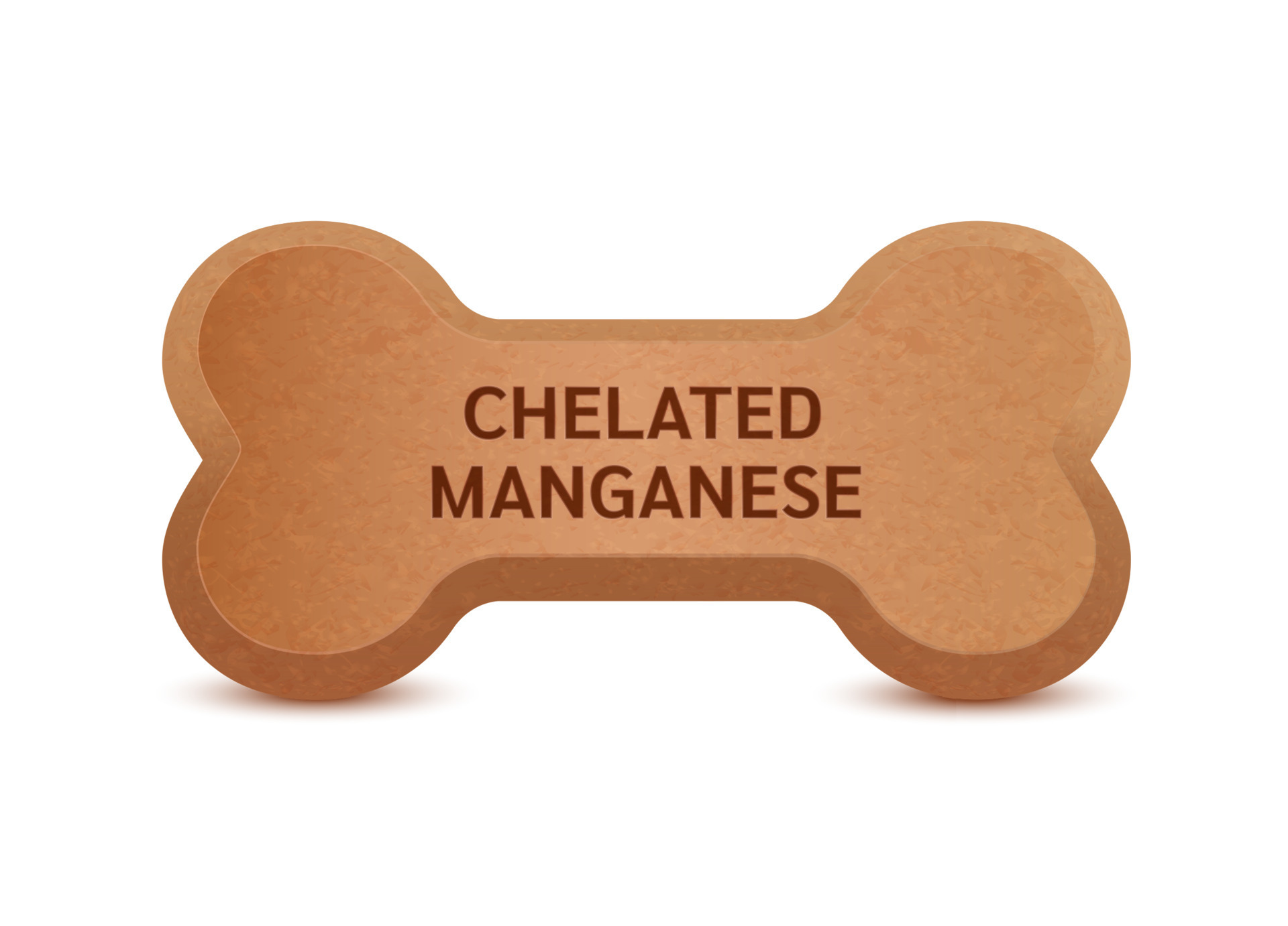 Alimento seco en forma de hueso para perros y gatos con manganeso