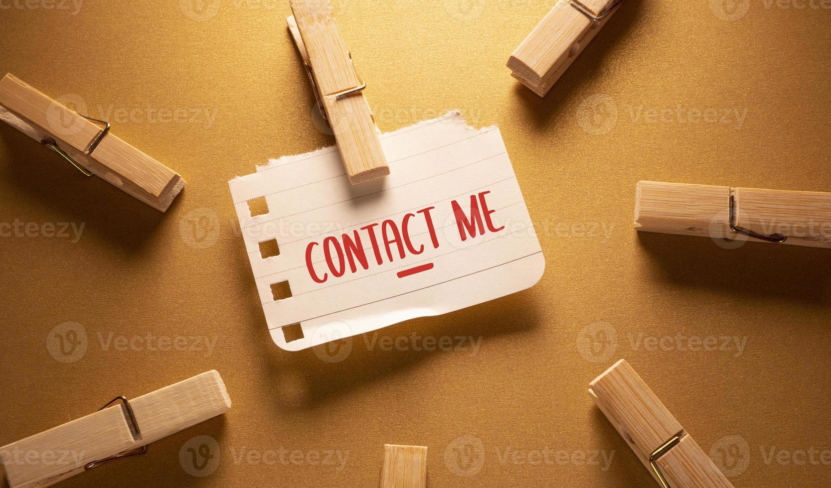 Contact us Business Concept idea photo