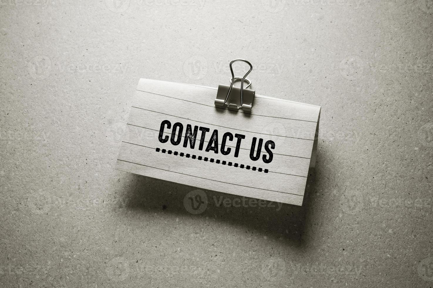 Contact us Business Concept idea photo