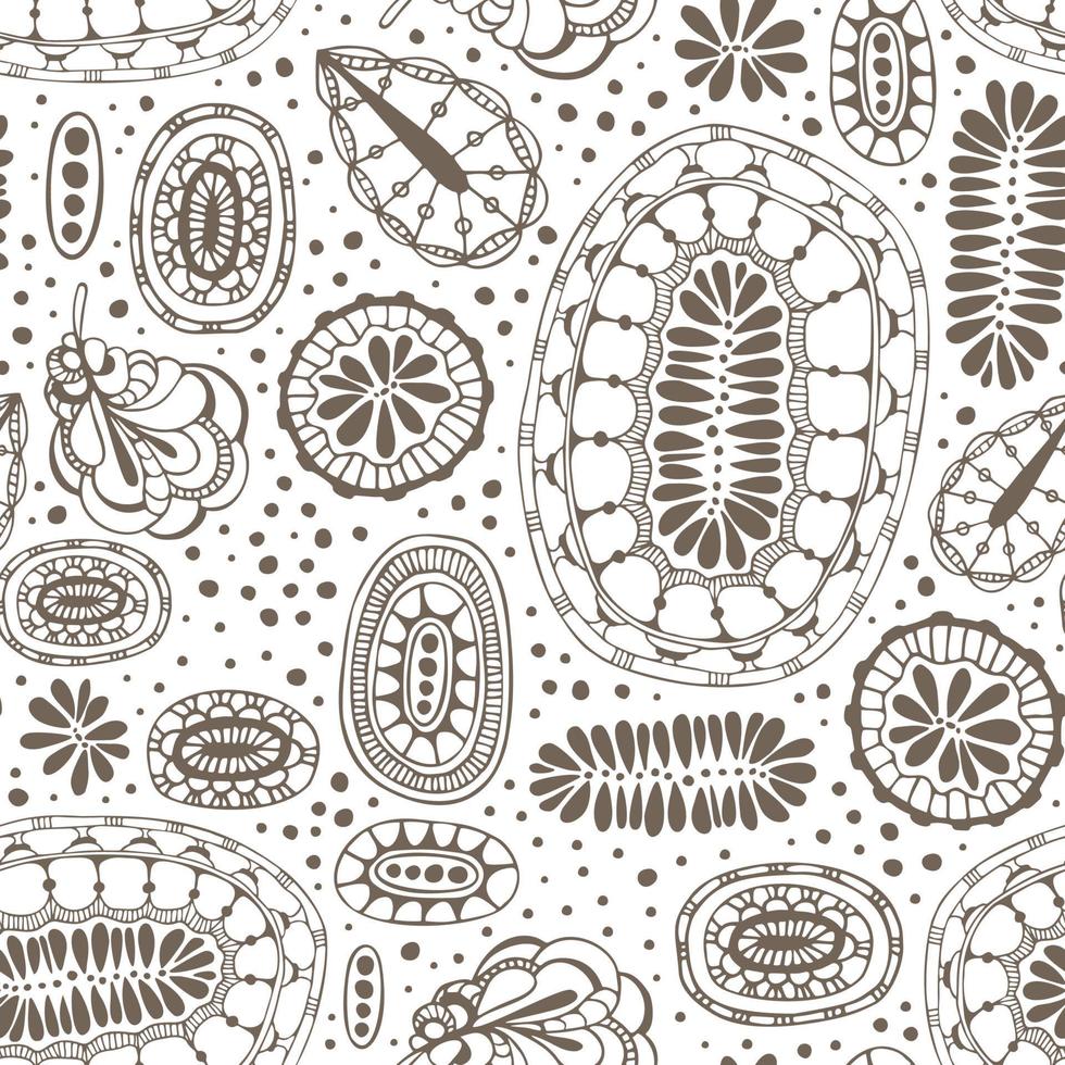 Seamless pattern abstract doodles. Vintage seamless pattern abstract doodles, great design for any purposes. Vector sketch.