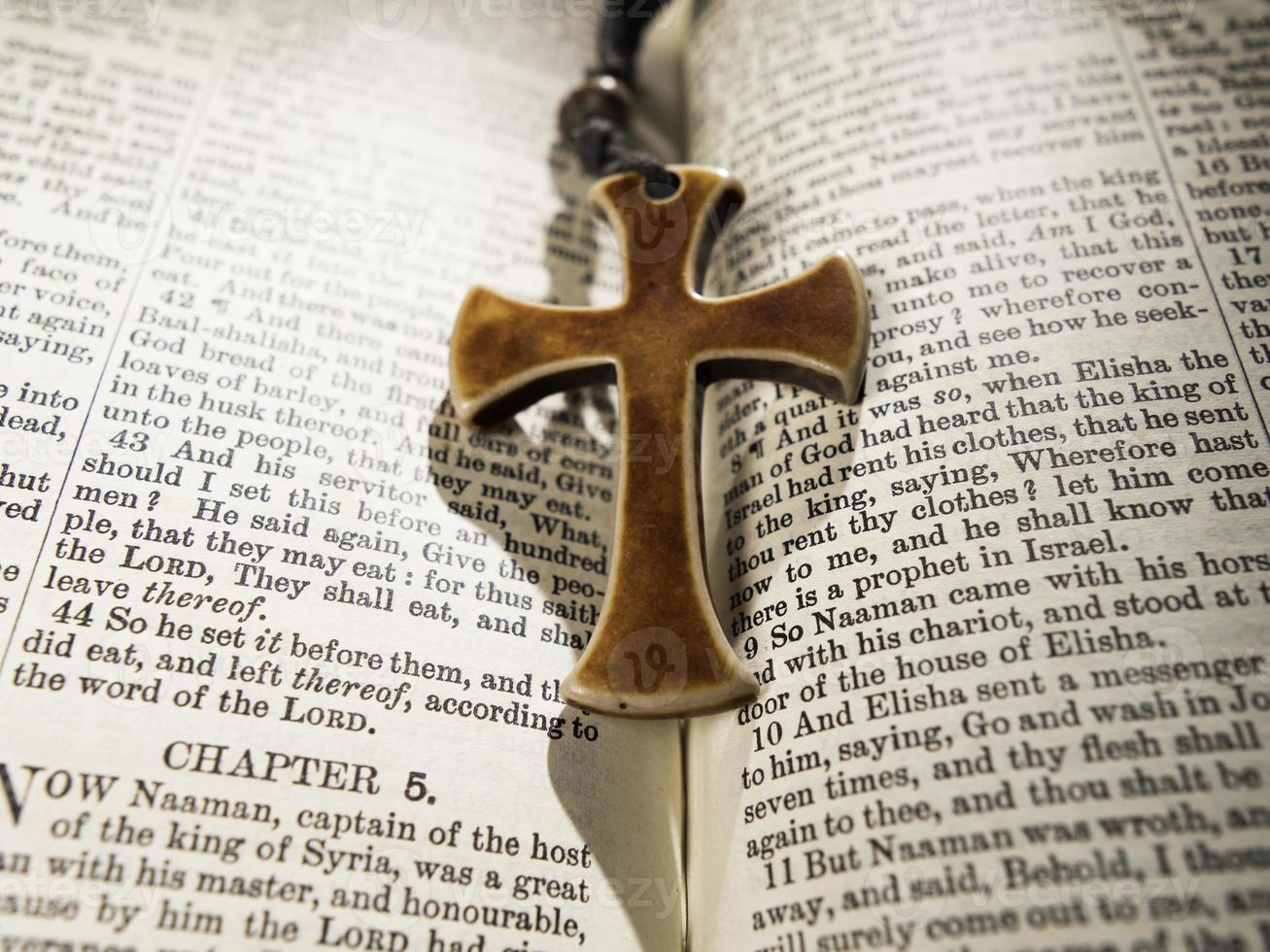 Holy Religion bible and Cross photo