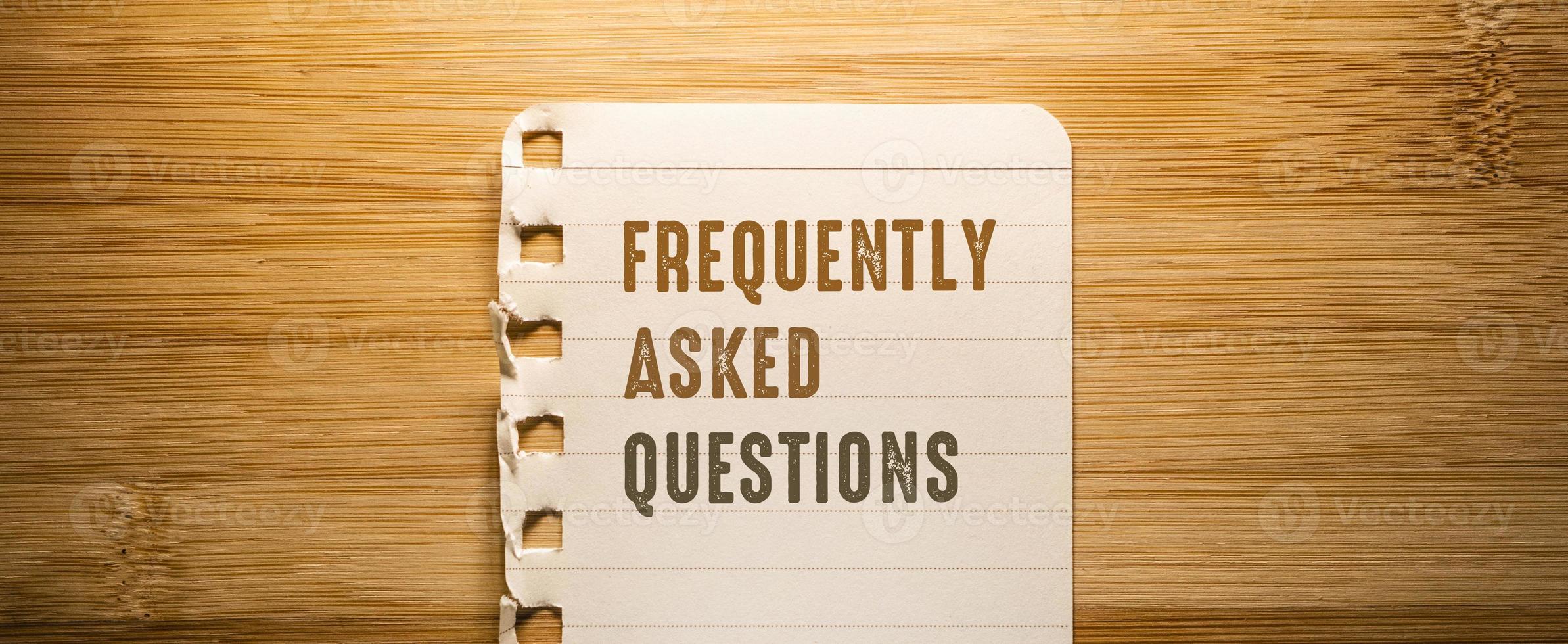 Words with Faq Business Concept idea photo
