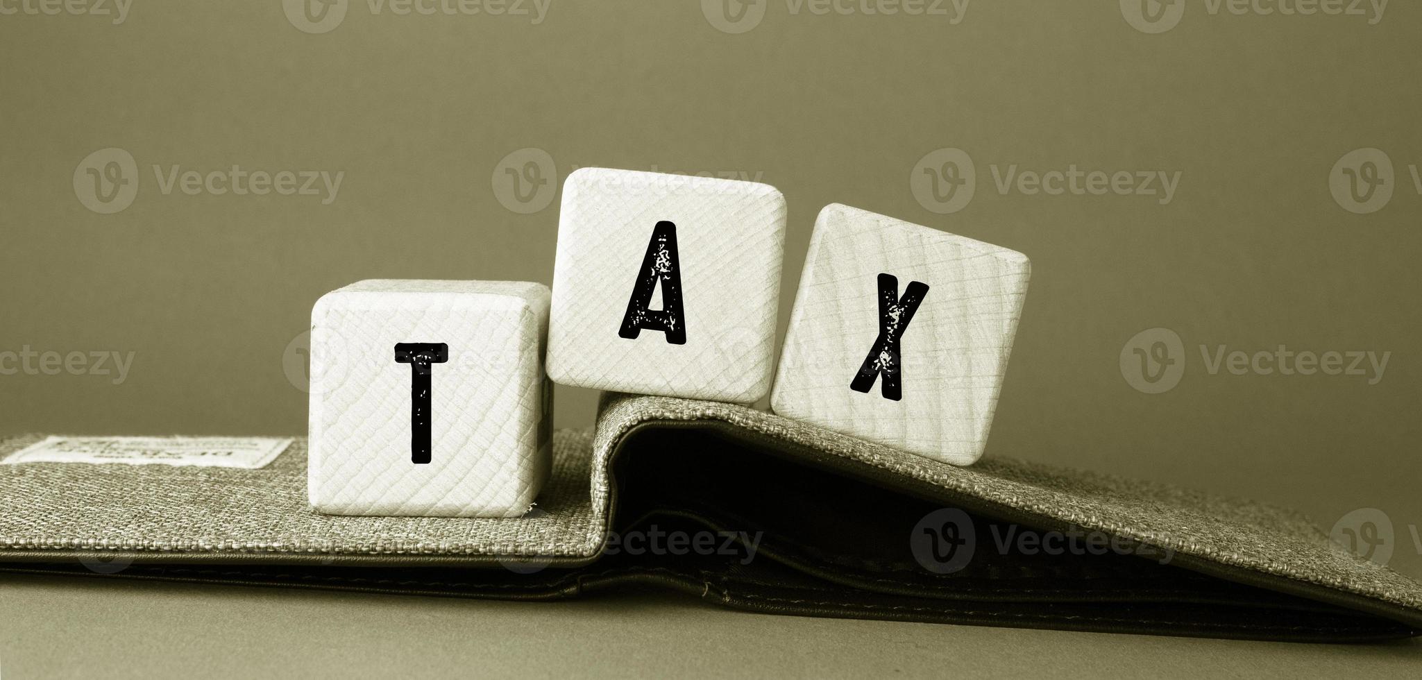 Tax Words , Business Concept idea photo