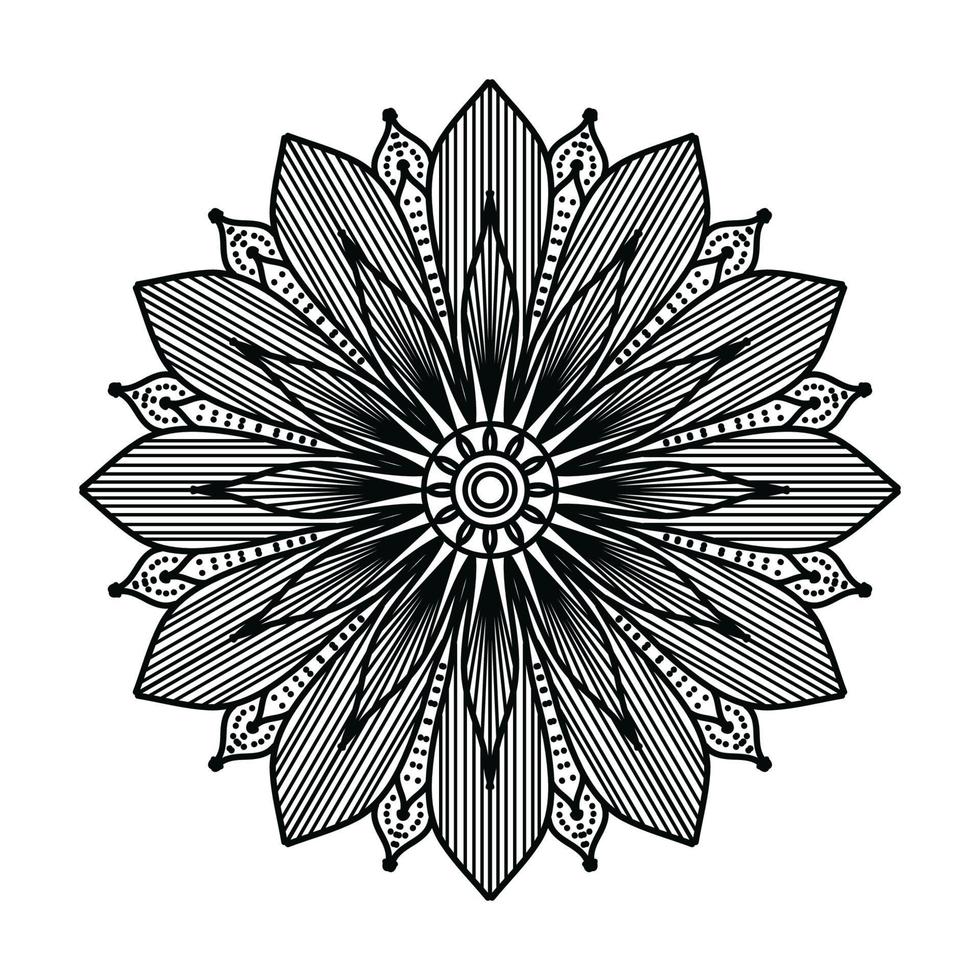 black ornamental mandala design background,mandala design,Mandala pattern Coloring book Art wallpaper design, black and white mandala vector