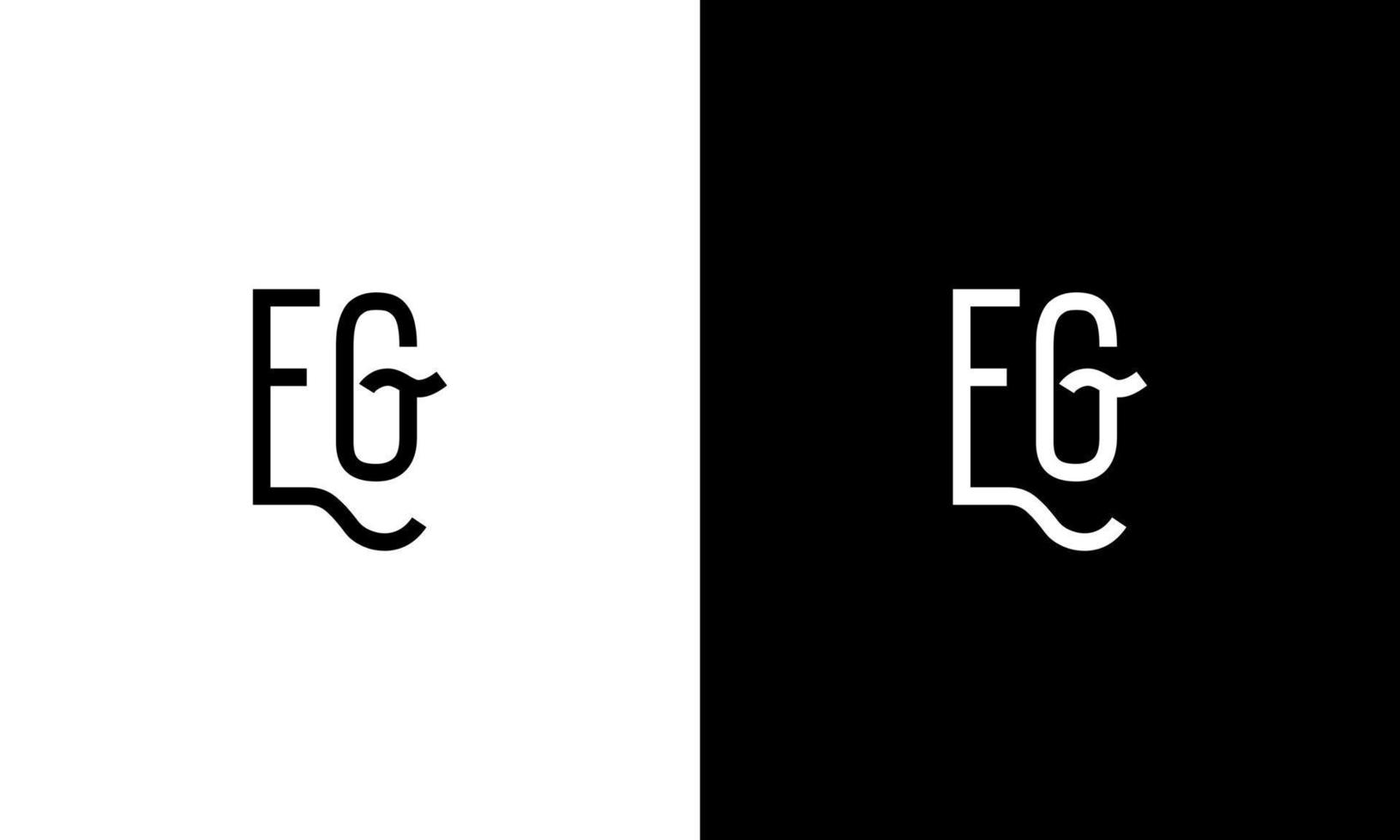 Letter EG vector logo free template Free Vector