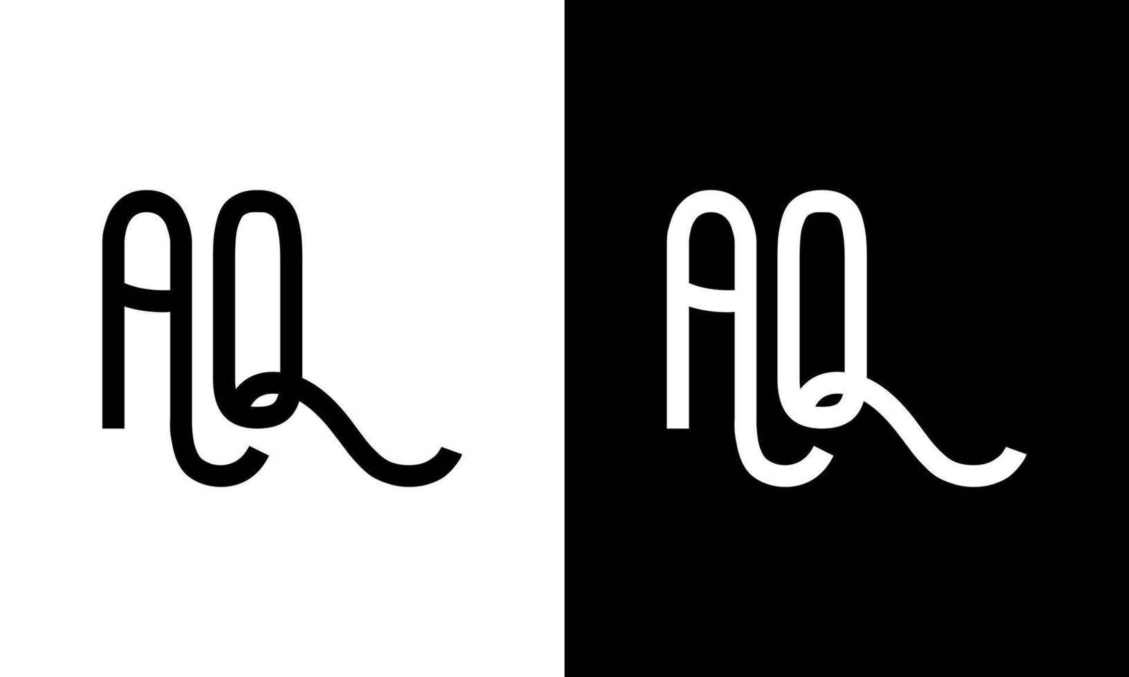 Letter AQ vector logo free template Free Vector