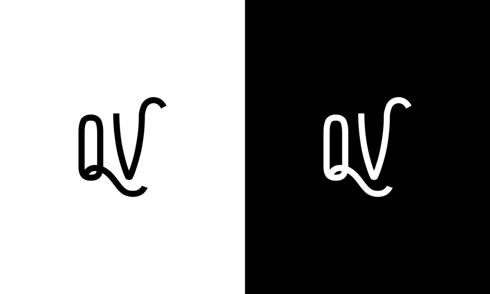 carta qv vector logo plantilla gratis vector gratis