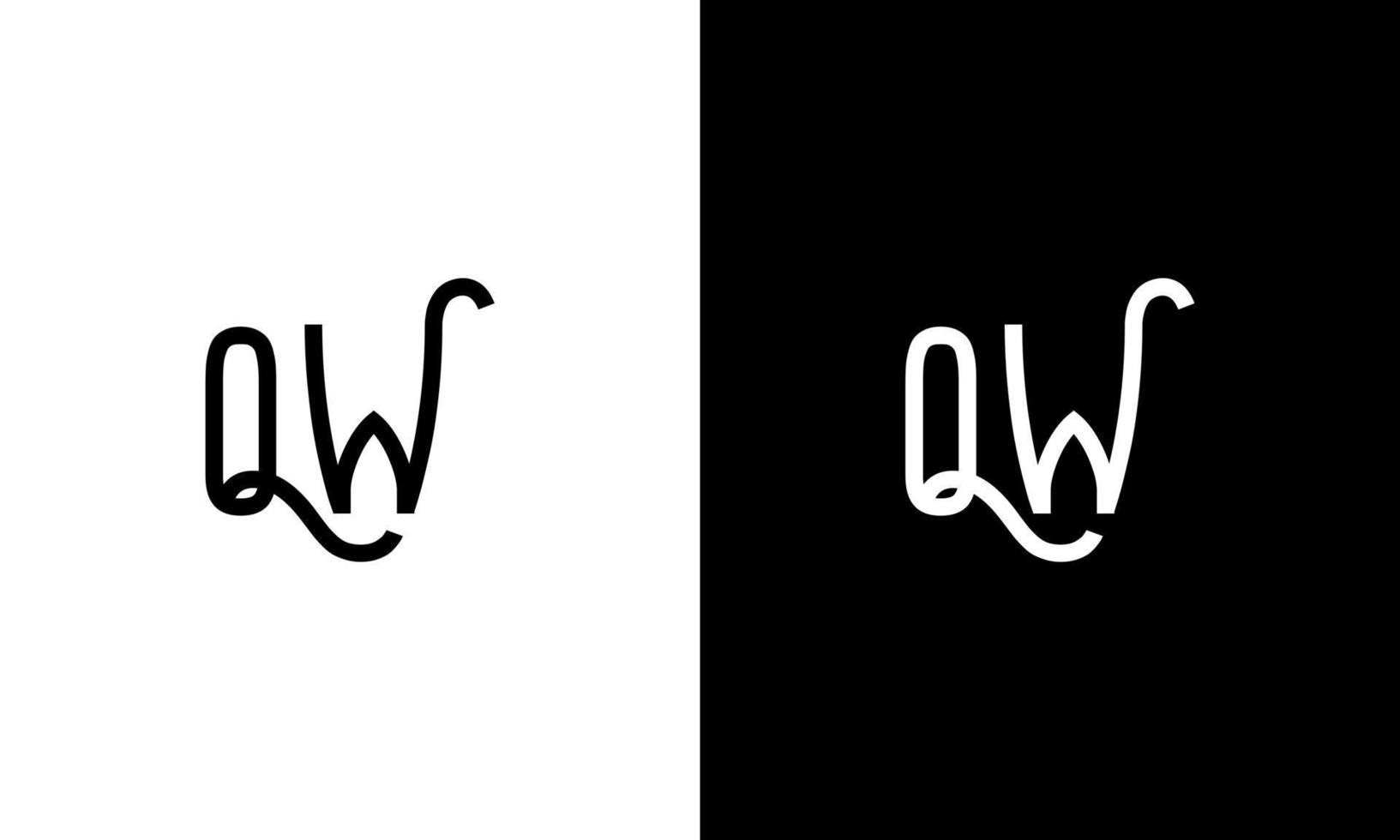 Letter QW vector logo free template Free Vector