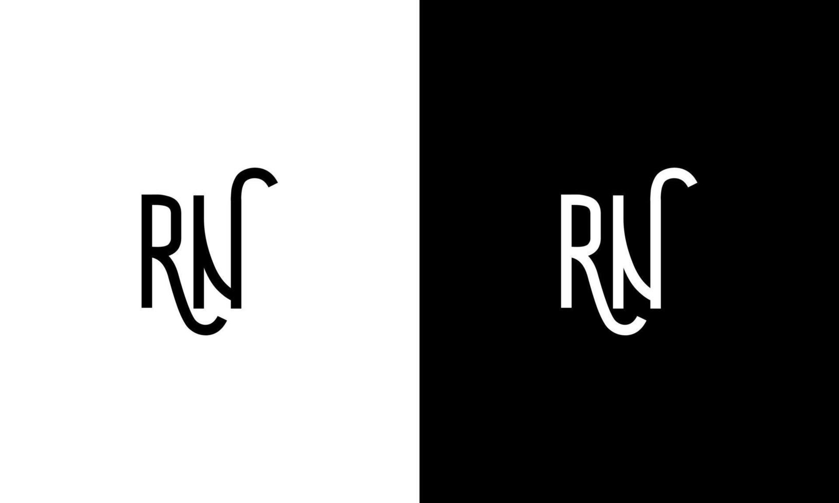 Letter RN vector logo free template Free Vector