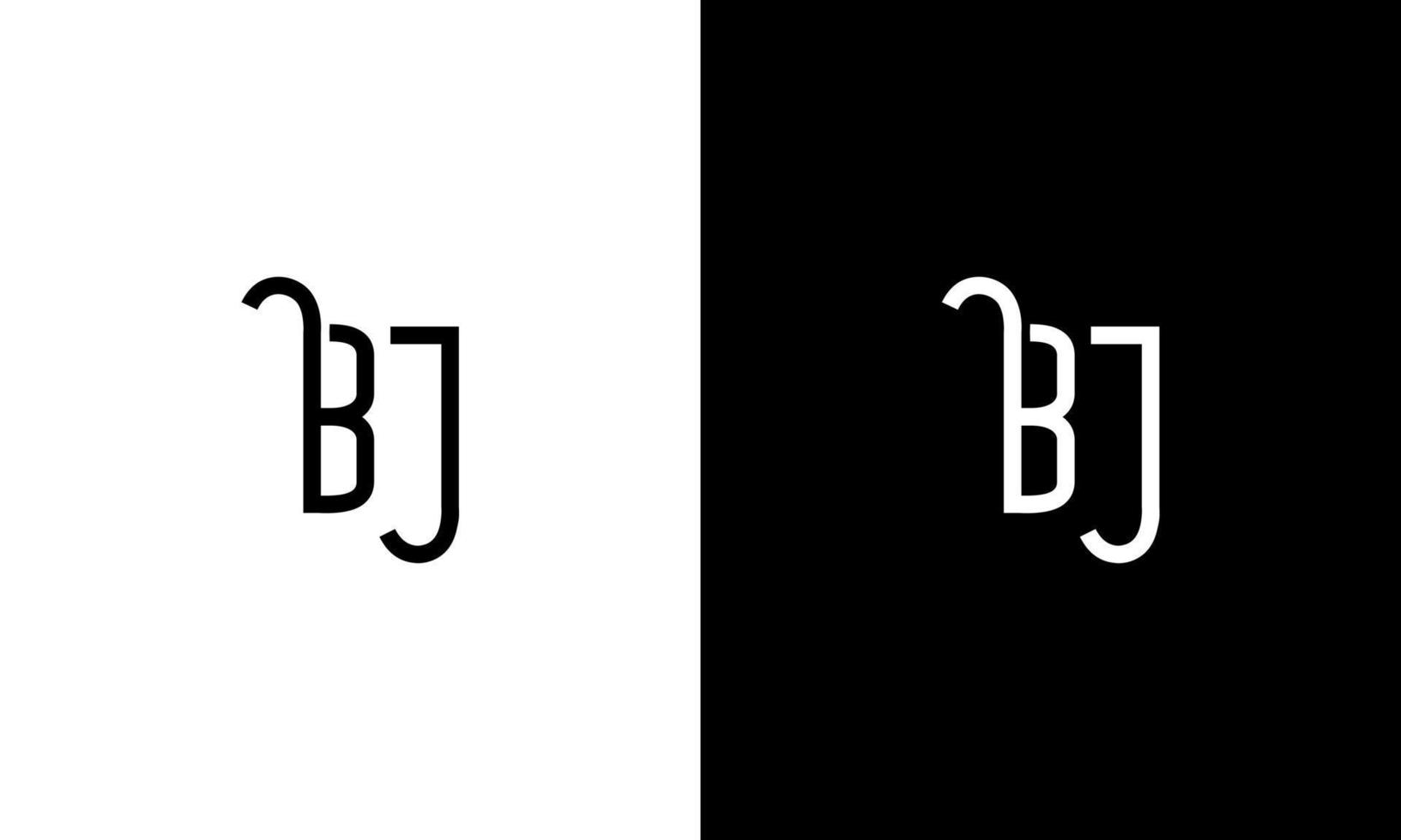 Letter BJ vector logo free template Free Vector
