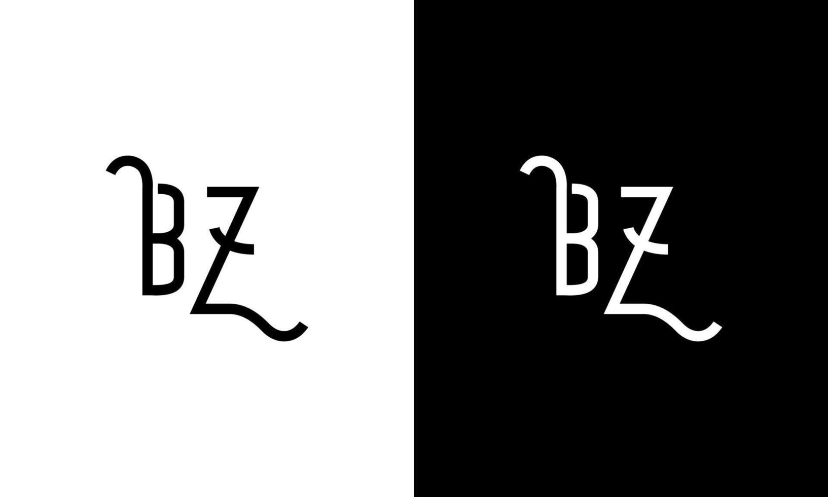 Letter BZ vector logo free template Free Vector
