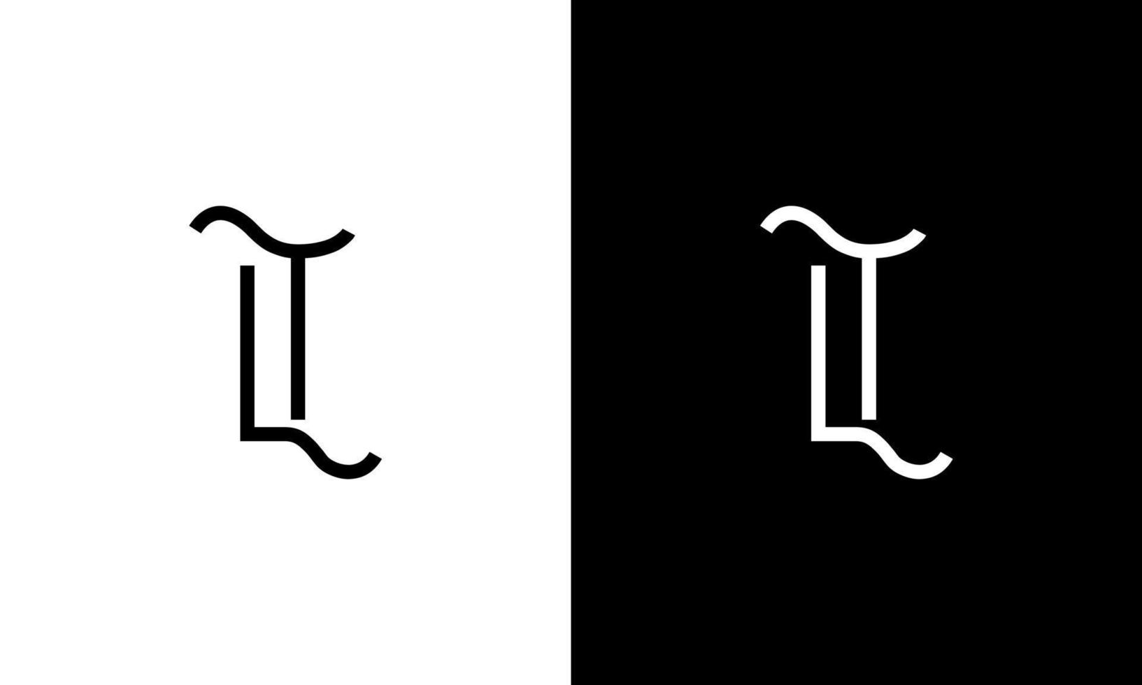 Letter LT vector logo free template Free Vector