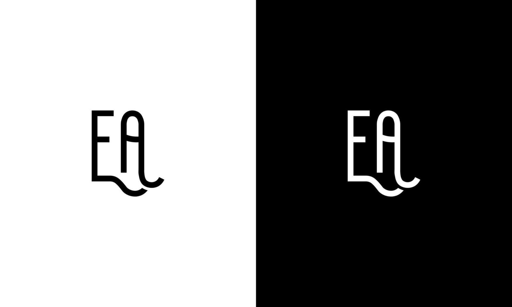 Letter EA vector logo free template Free Vector