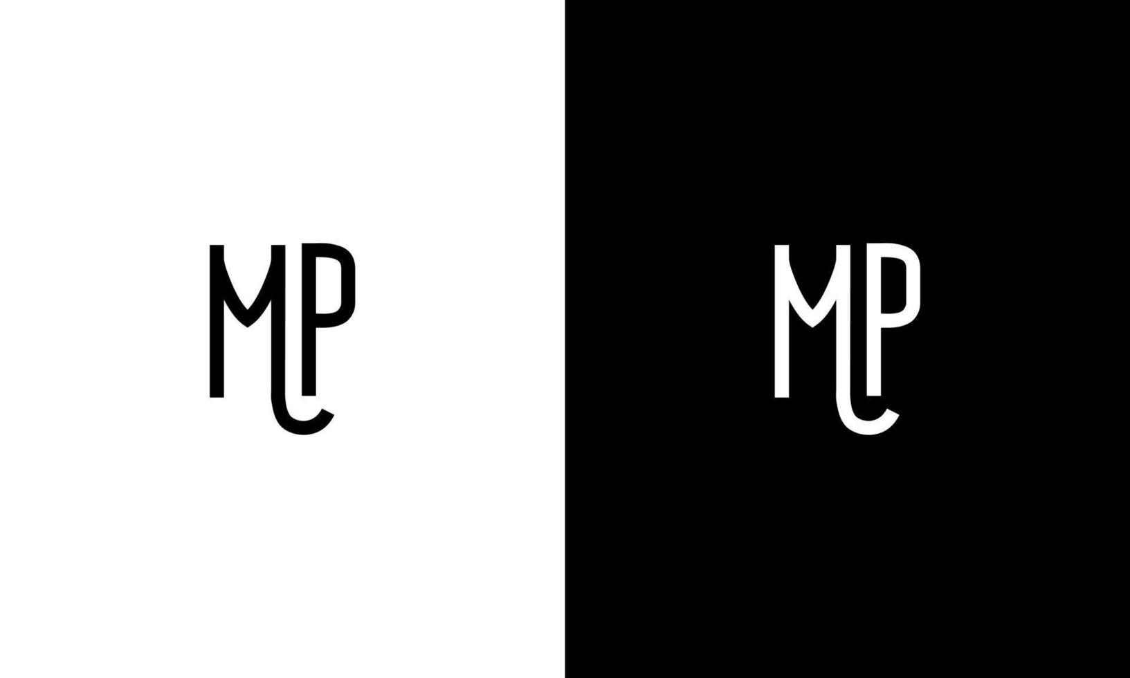 Letter MP vector logo free template Free Vector