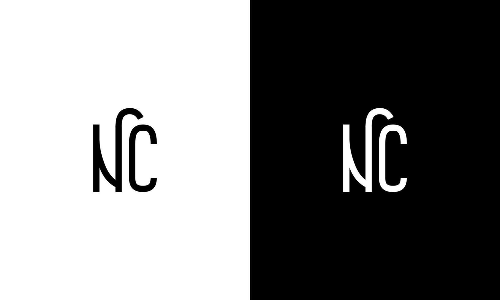 Letter NC vector logo free template Free Vector