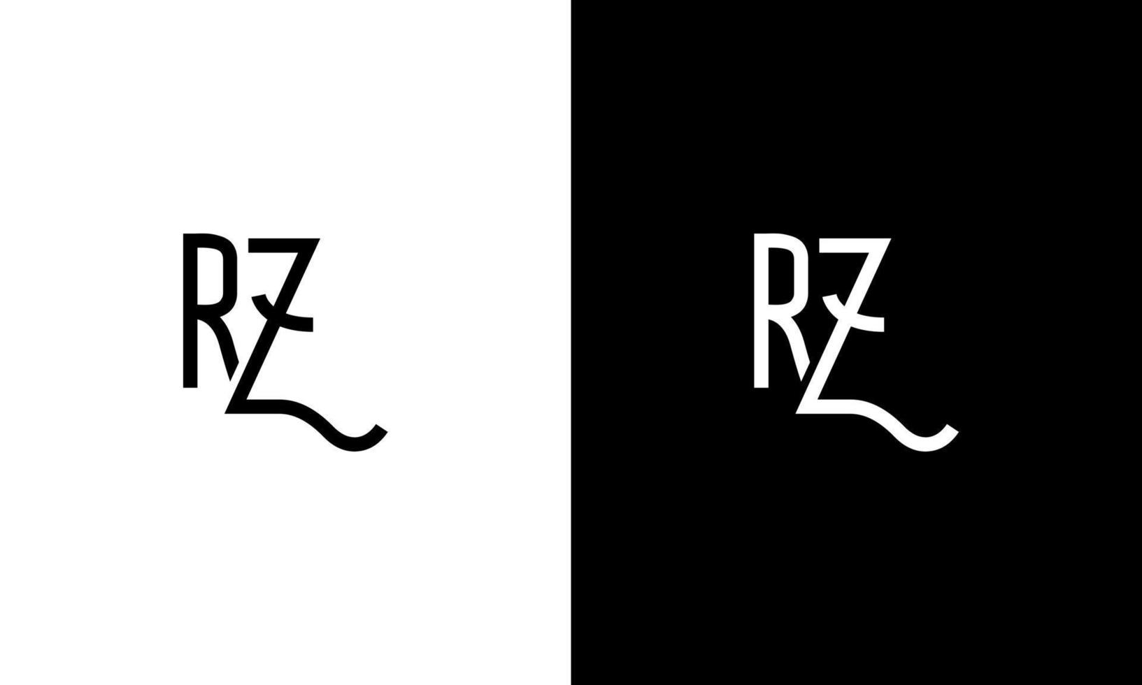 Letter RZ vector logo free template Free Vector