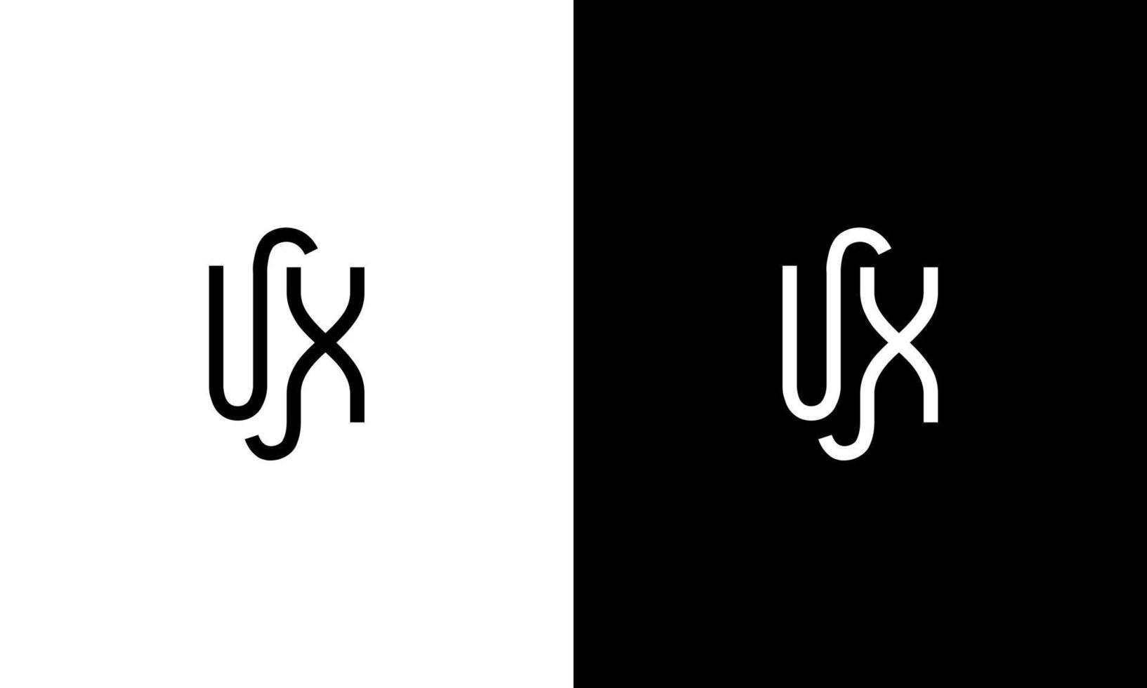 Letter UX vector logo free template Free Vector