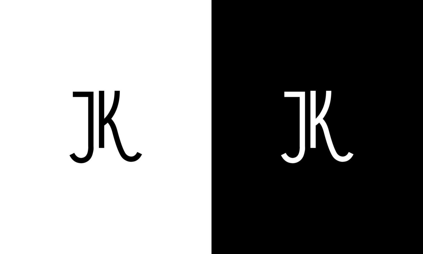 carta jk vector logo plantilla gratis vector gratis