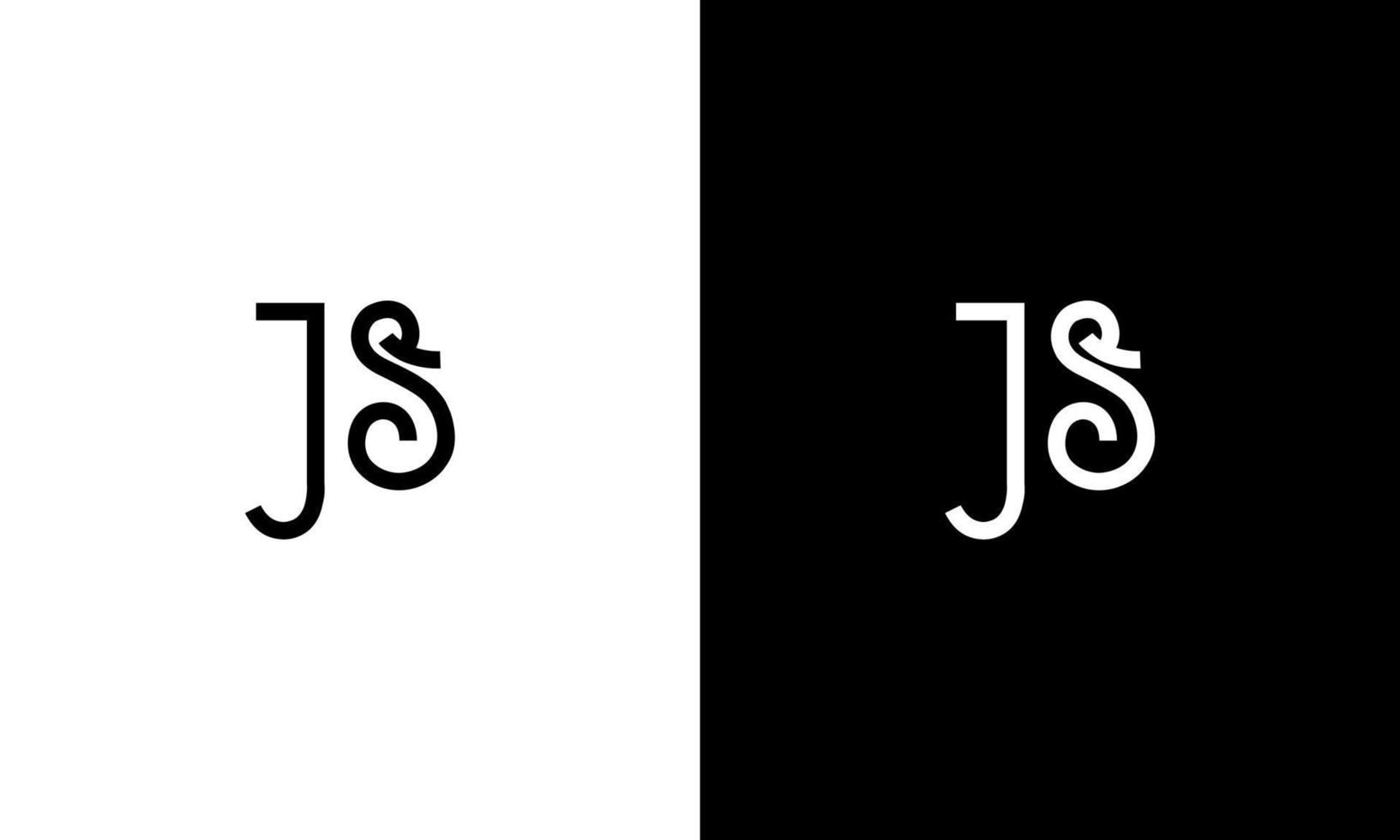 Letter JS vector logo free template Free Vector