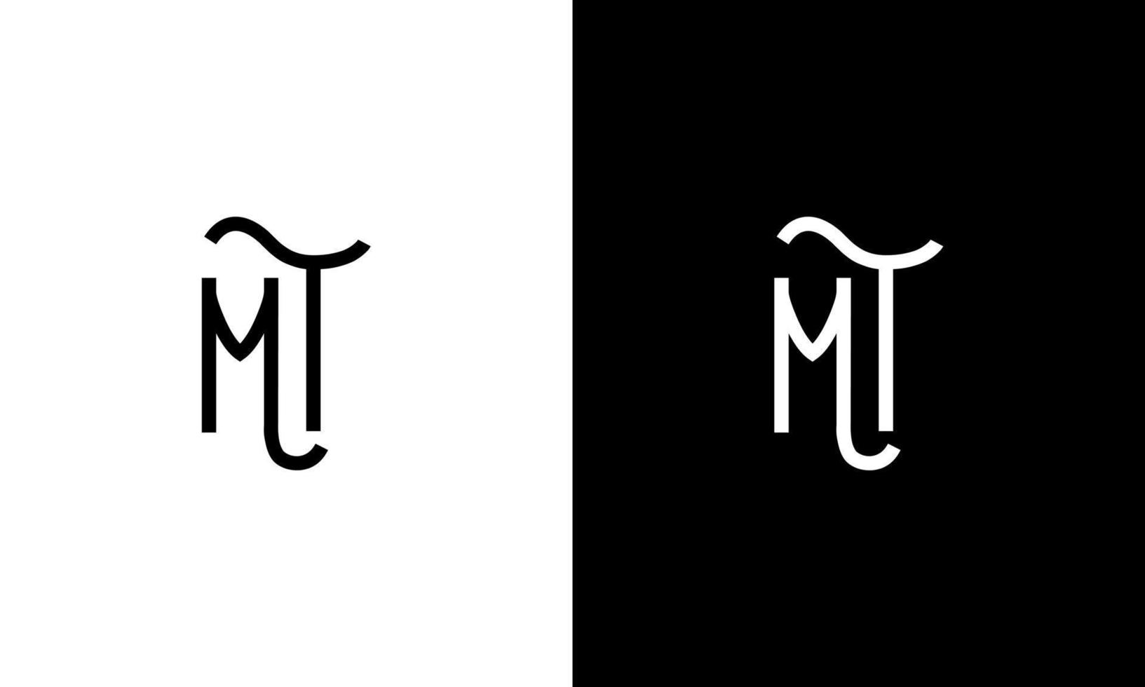 Letter MT vector logo free template Free Vector