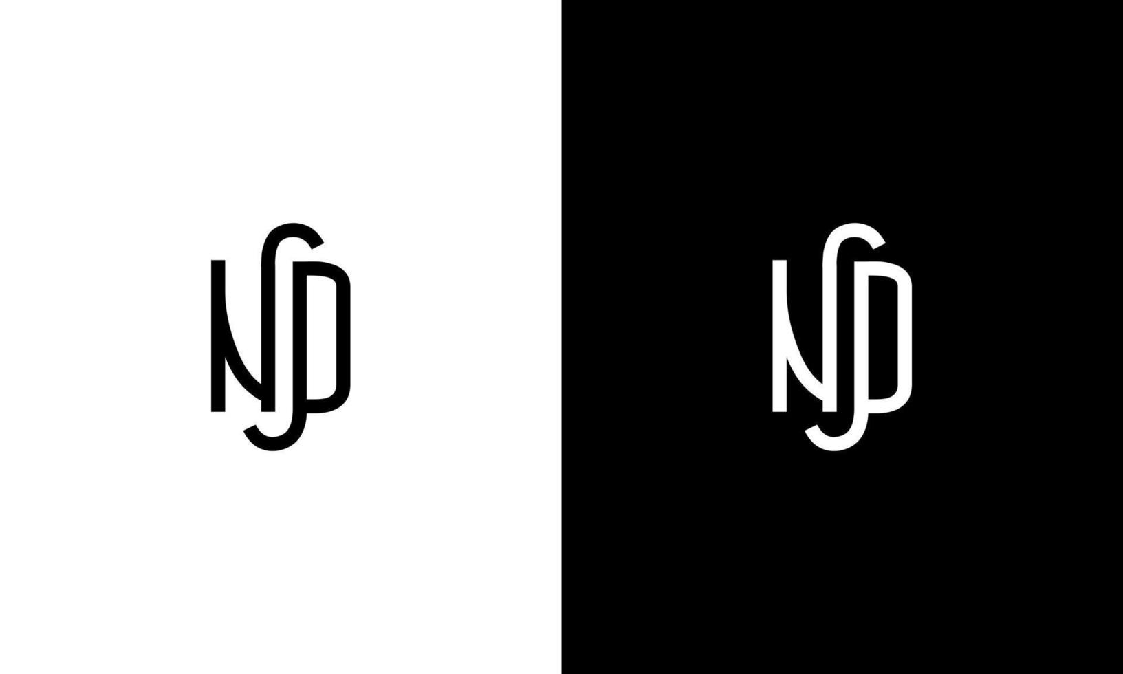 Letter ND vector logo free template Free Vector