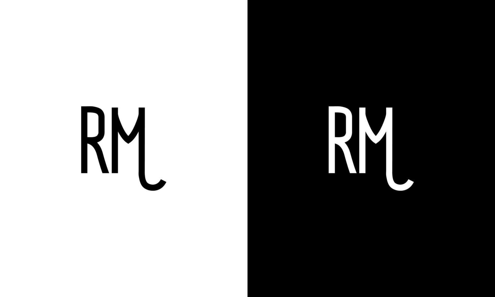 Letter RM vector logo free template Free Vector
