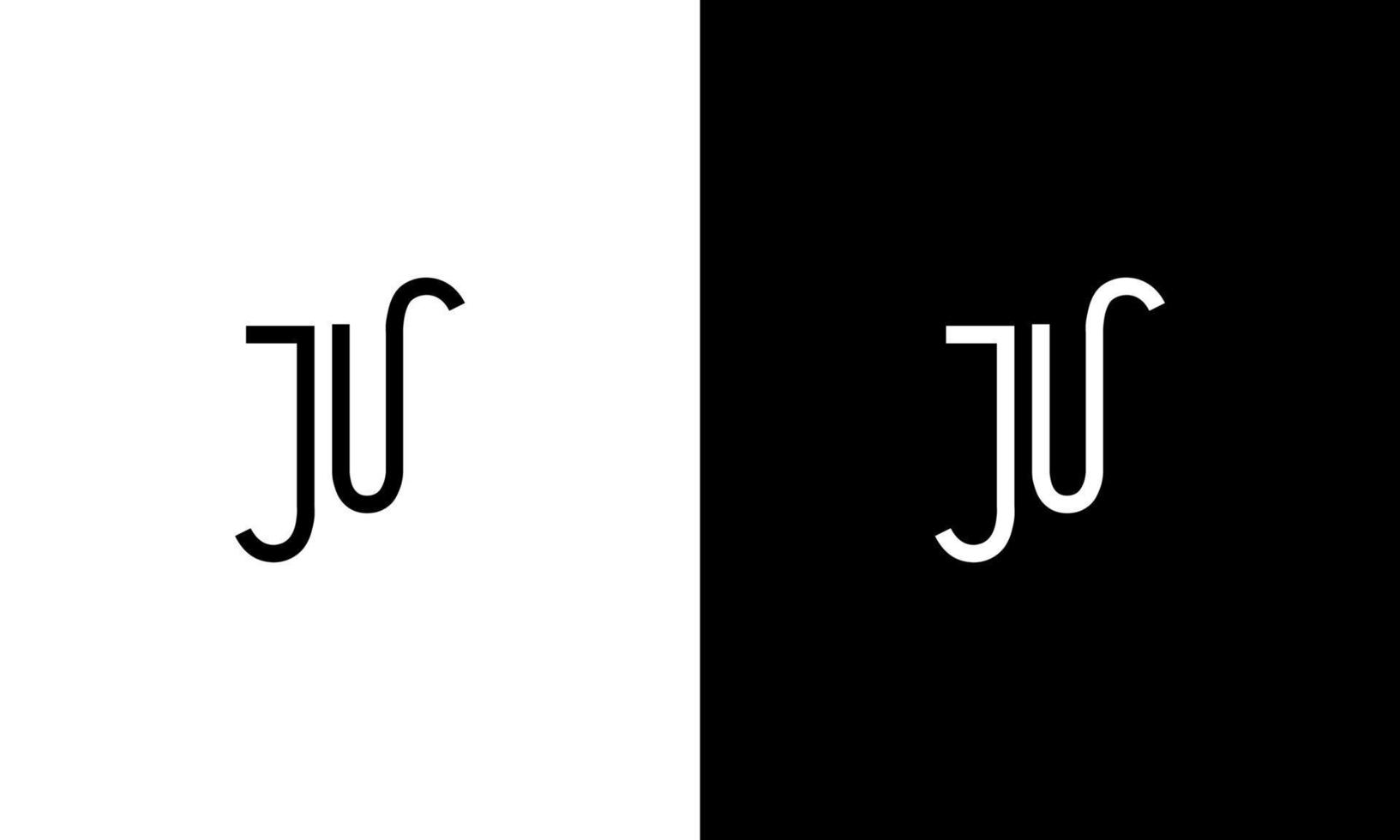 Letter JU vector logo free template Free Vector