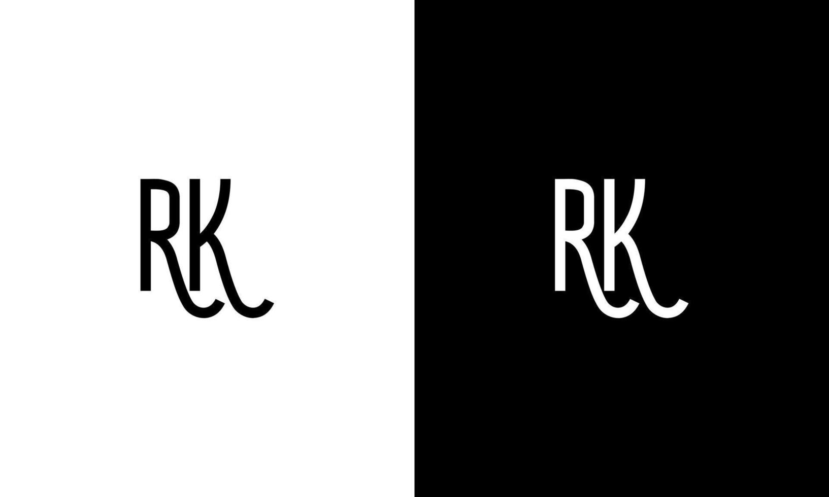 Letter RK vector logo free template Free Vector