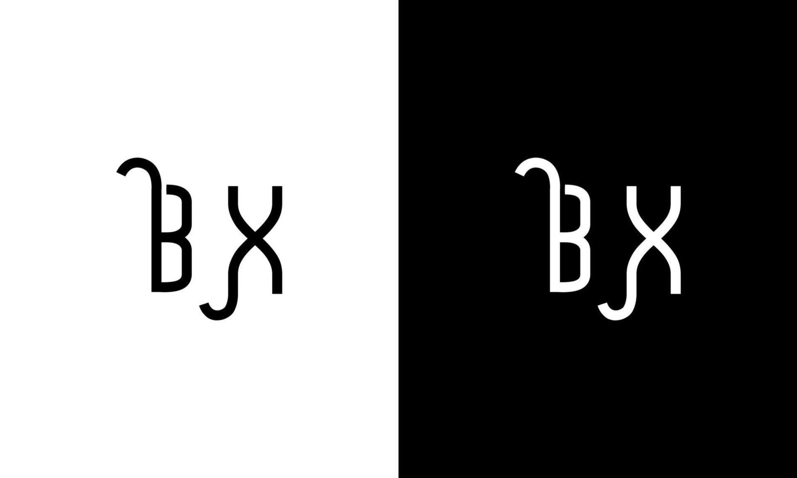 Letter BX vector logo free template Free Vector