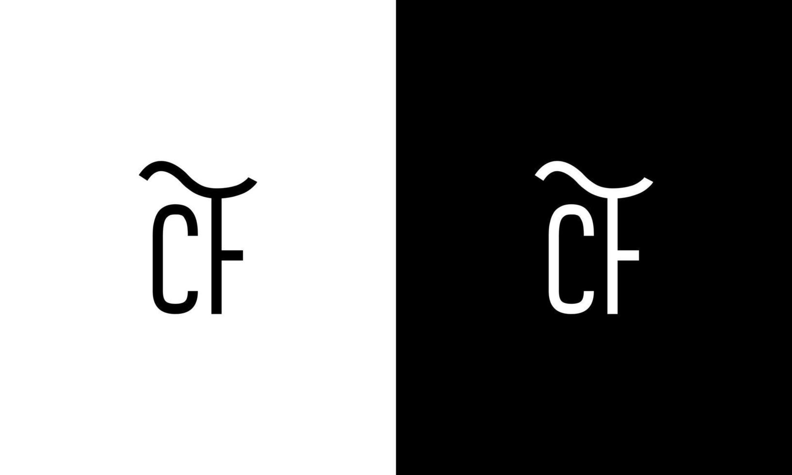 Letter CF vector logo free template Free Vector