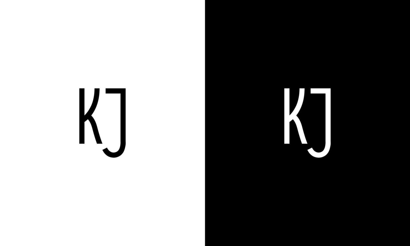 Letter KJ vector logo free template Free Vector