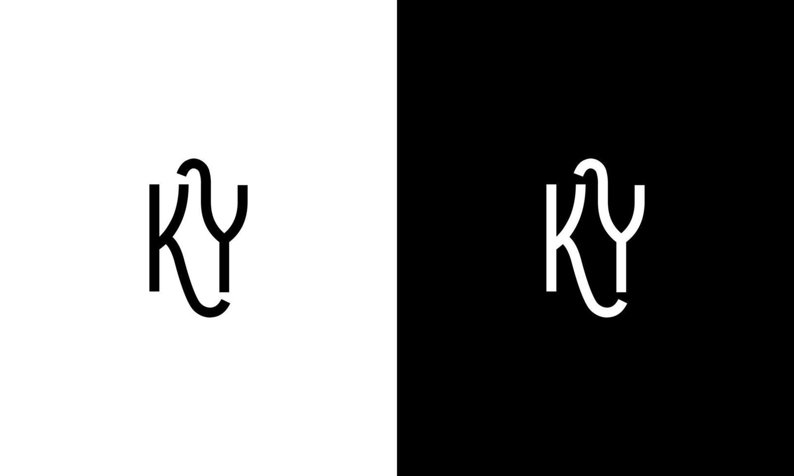 Letter KY vector logo free template Free Vector