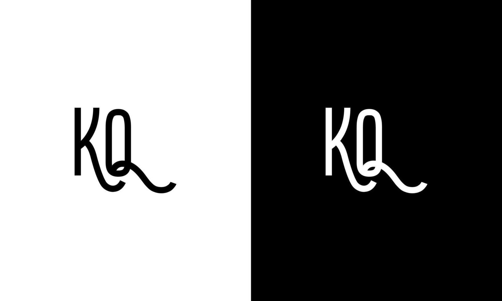 Letter KQ vector logo free template Free Vector