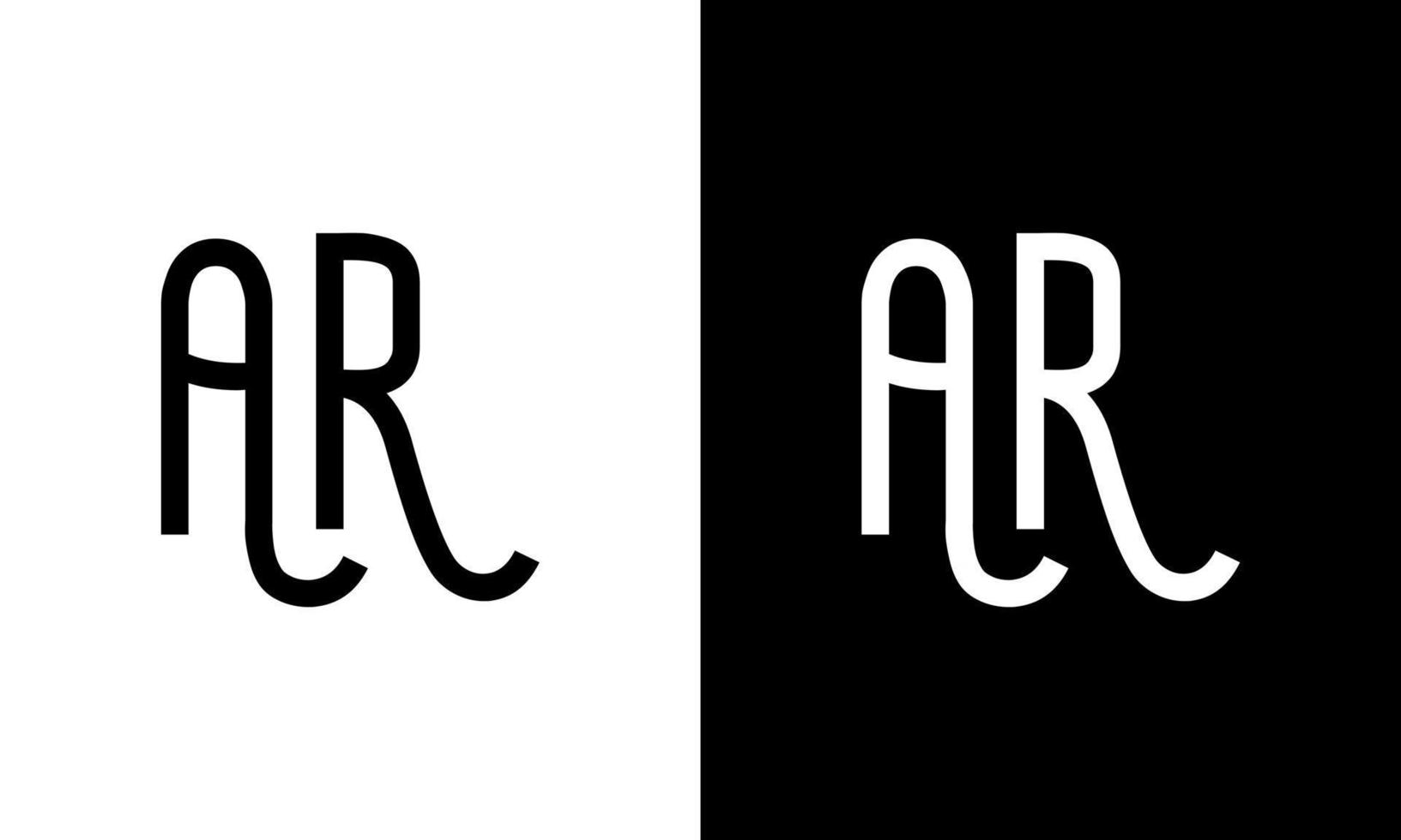 Letter AR vector logo free template Free Vector
